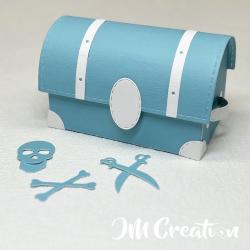 Schatztruhe - Stanzschablone